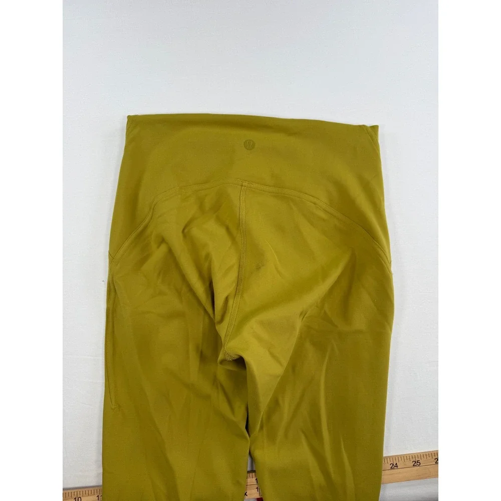 Lululemon High Rise Leggings Mustard Yellow‎ Size 6 25